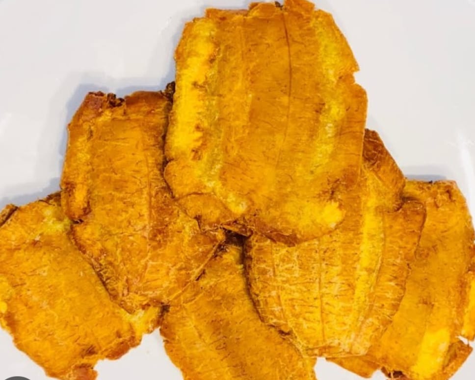 Bananes plantains tapées